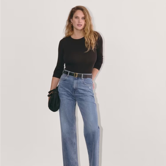 Everlane Lux Rib Long-Sleeve Crew - Picture 8 of 9